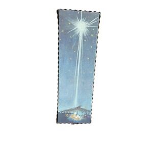 Nativity Star Canvas Wall Art Holiday Christmas Religious Decor‎